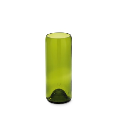 Vase Weinflasche, Klein, Smaragdgrün