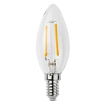 LED-Filament-Kerzenlampe E14 E14 2,5 W Klar