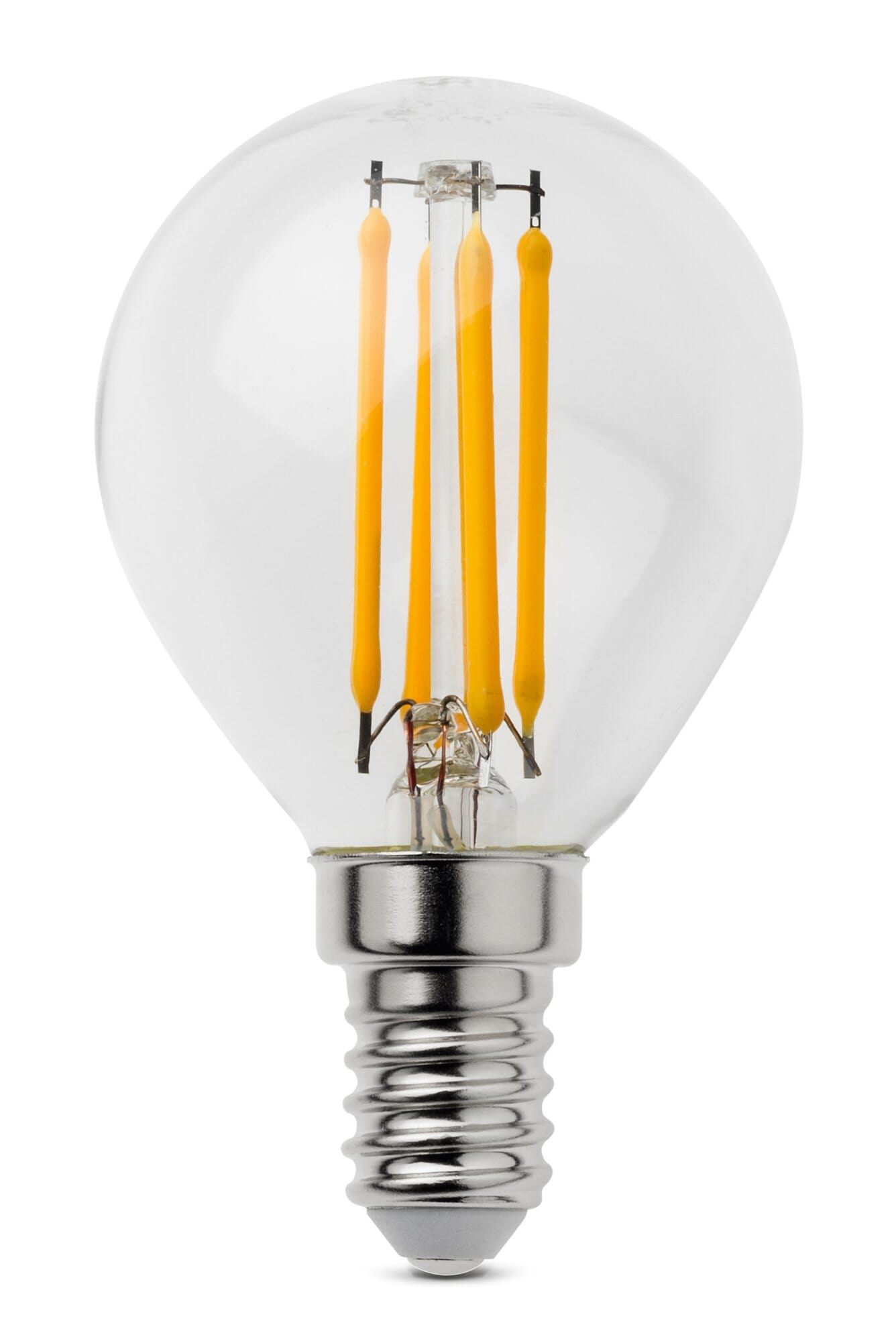 LED-Filament-Kugellampe E14, E 14, 4,5 W, Klar