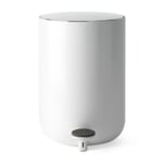 Pedal bin standard 7 liters RAL 9016 Traffic white (glossy)