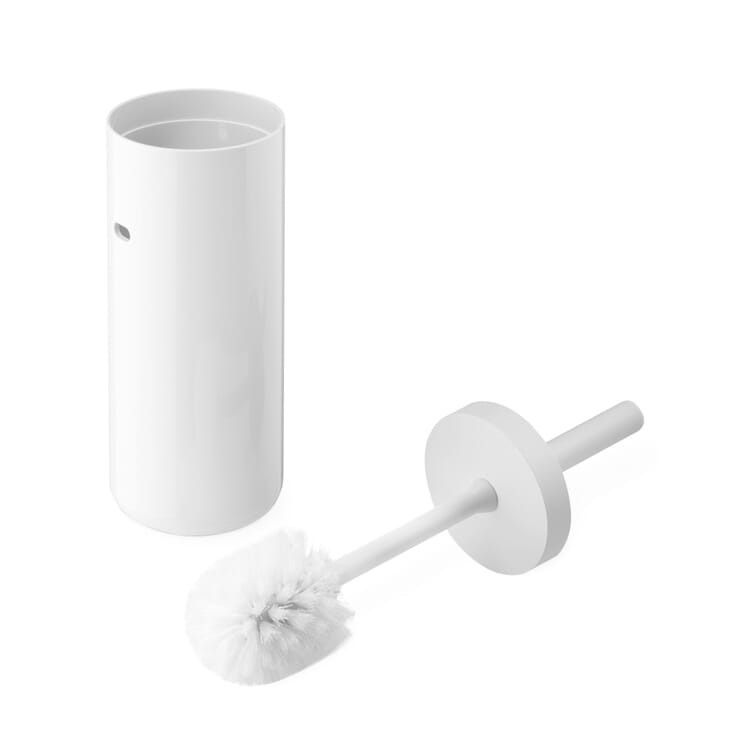 Toilet brush Lunar, White / White