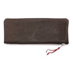 Etui Supercourse Klein Dunkelbraun / Rot