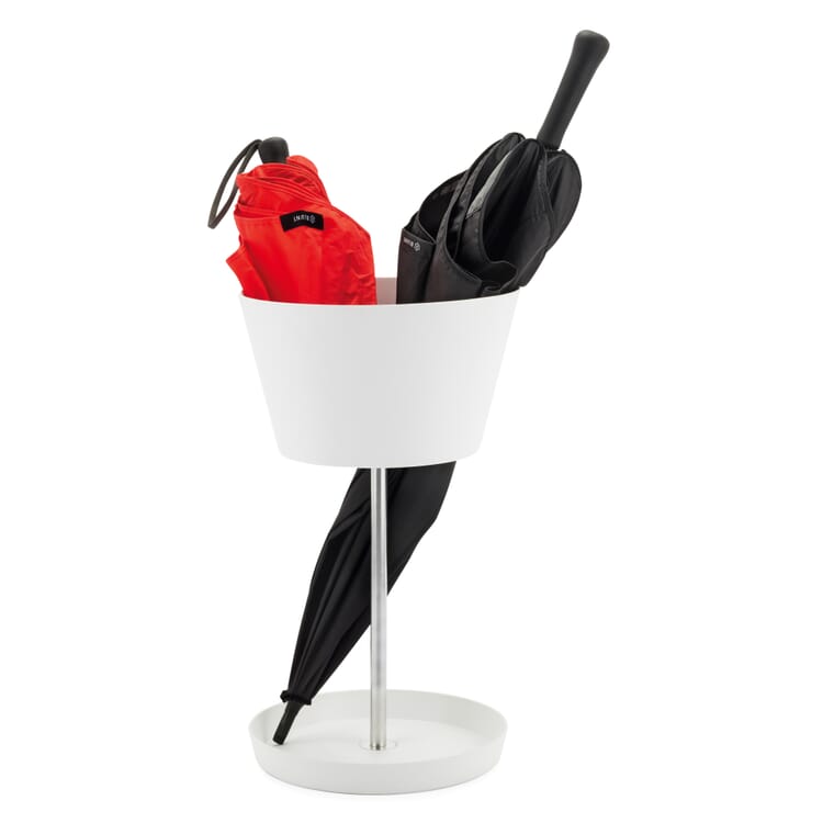 Umbrella Stand Basket, White