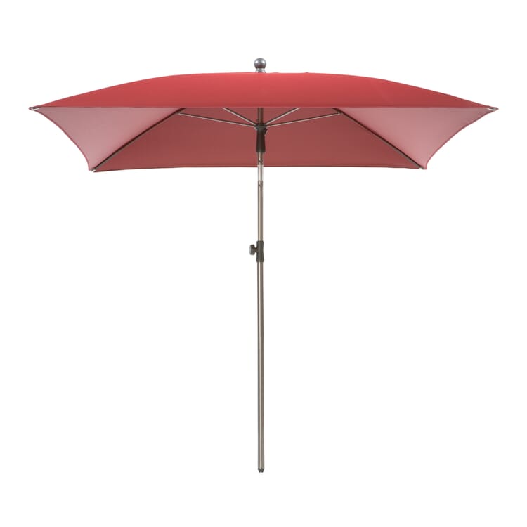 Doppler parasol stainless steel, Dark red
