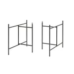 Folding trestle 3 RAL 9005 Jet black