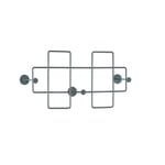 Bazar wall coat rack Small RAL 7012 Basalt grey