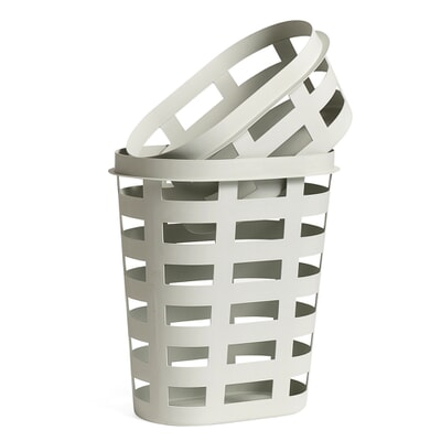 Wäschekorb Laundry Basket, klein, Hellgrau