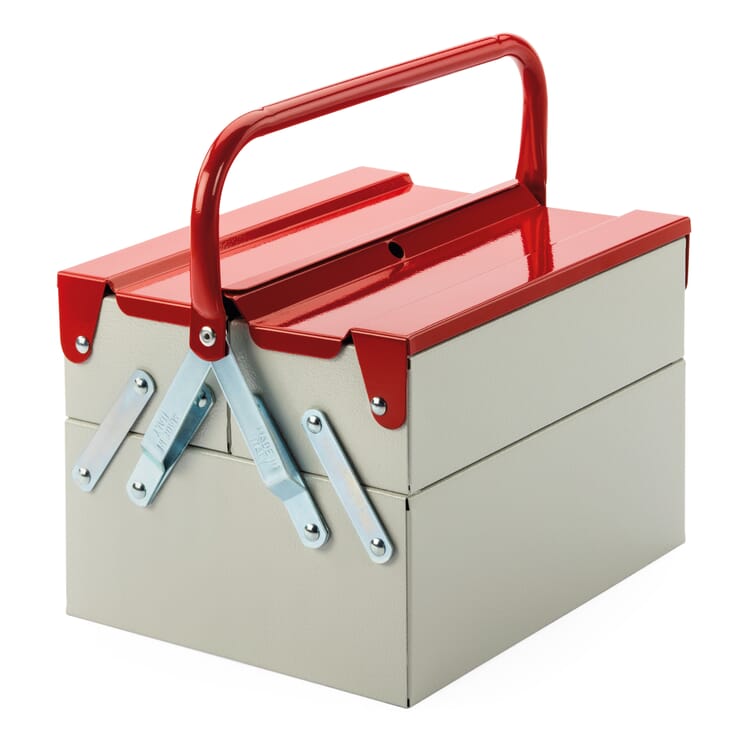Utensil container Plus, Light gray RAL 7035 / Fire red RAL 3000