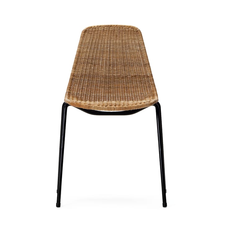 Chair Basket, Black / Nature