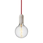 Pendant lamp Classic Concrete Red