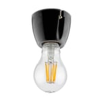 Wall and ceiling lamp Blank One, straight Black