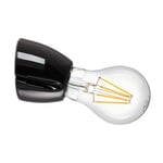 Wall and ceiling lamp Blank Two, oblique Black