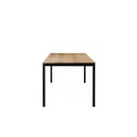 Table S 600 200 × 90 cm Oak and Jet Black RAL 9005