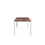 Tisch S 600 180 × 90 cm Nussbaum / Verkehrsweiß RAL 9016