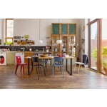Tisch S 700 180 × 90 cm Eiche / Tiefschwarz RAL 9005