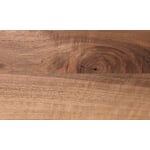Tisch S 700 180 × 90 cm Nussbaum / Verkehrsrot RAL 3020