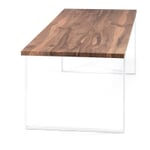 Tisch S 700 180 × 90 cm Nussbaum / Verkehrsweiß RAL 9016