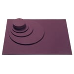 Untersetzer Filz 45 x 35 cm Aubergine