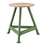 Stool Chemnitz, small RAL 6011 Reseda green