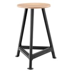 Stool Chemnitz, large RAL 7021 Black grey