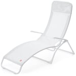 Gstaad Deck Chair" White / White