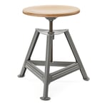Hocker Chemnitz, Höhenverstellbar RAL 7030 Steingrau