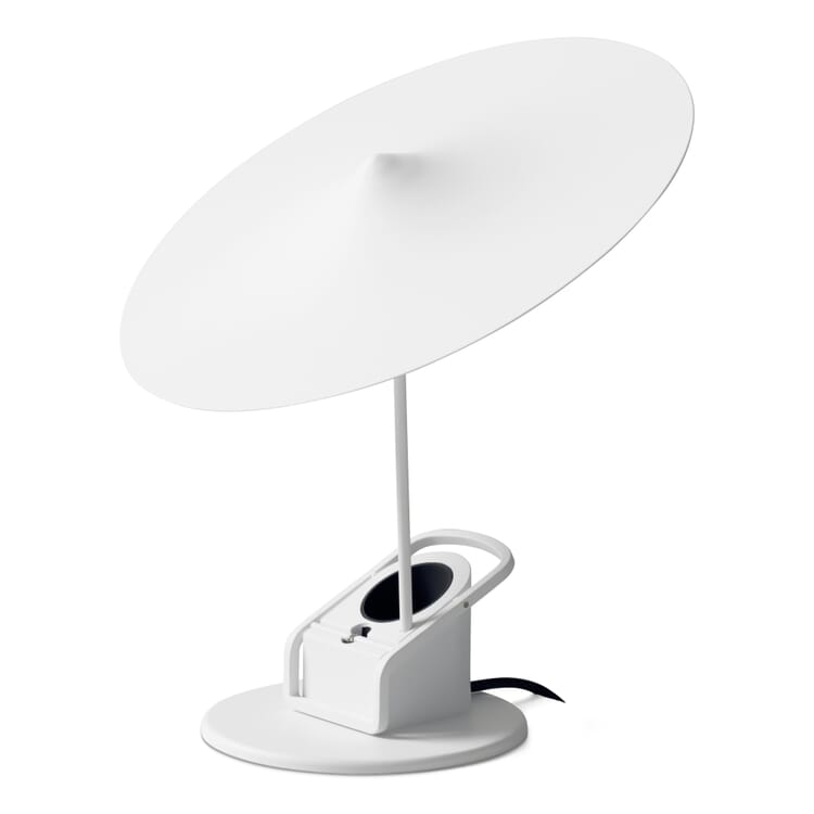 Table and clamp lamp w153 Île, White