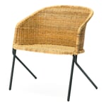 Sessel Kaki Schwarz / Natur