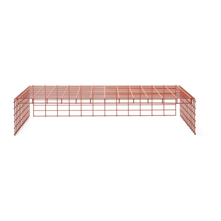Wire Basket for Container DS, RAL 2001 Red orange