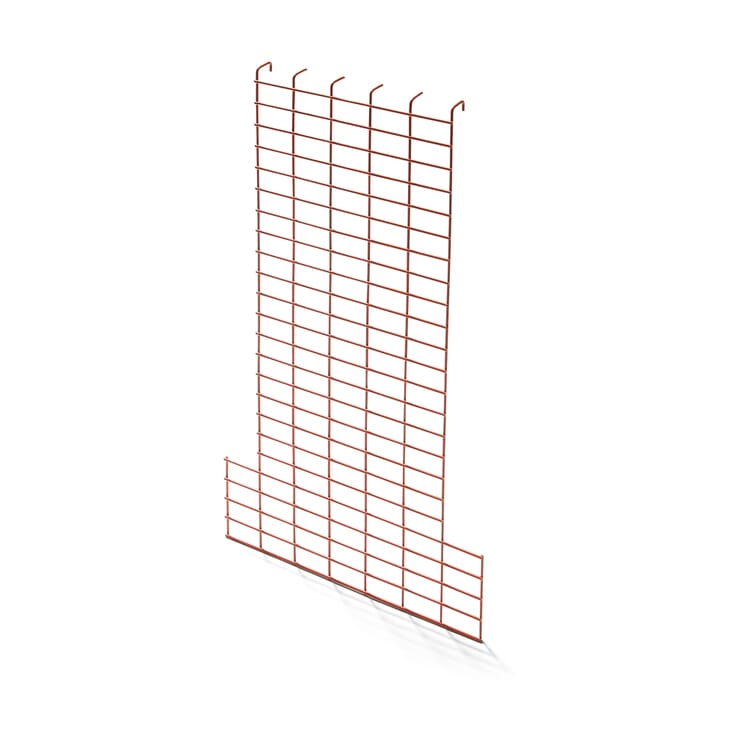 Side rail for coat rack, RAL 2001 Red orange