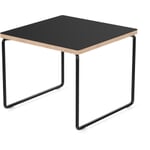 Beistelltisch LOW Platte: Schwarz / Gestell: Schwarz