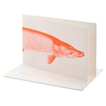 Greeting card Twelve Pike, neon red