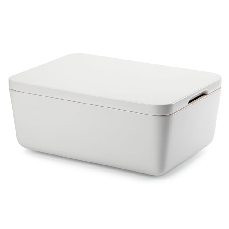 Bread box Rehau, Matte white, glazed