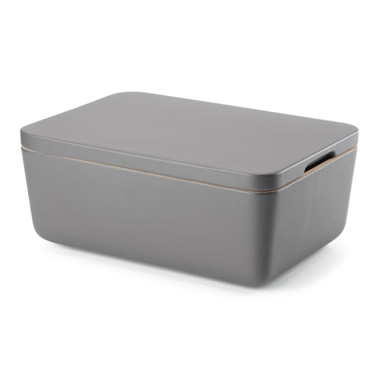 Bread box Rehau, Matte gray, glazed