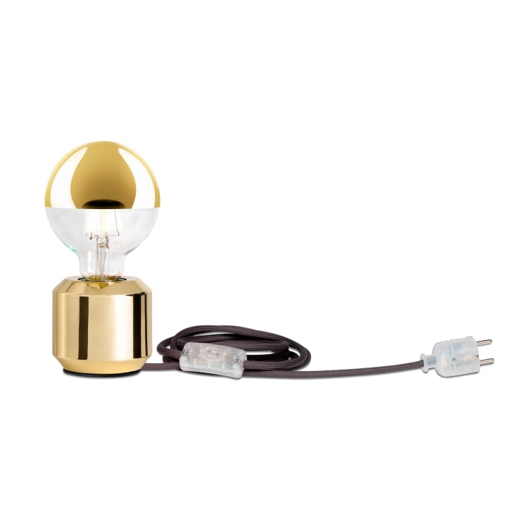 Table lamp Oskar, Brassed