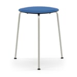 Hocker Ravioli Sitz: Blau / Gestell: Telegrau RAL 7047