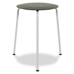 Hocker Ravioli Sitz: Grün / Gestell: Telegrau RAL 7047