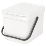 Abfallbehälter Sort & Go 6 l Weiß