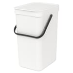 Abfallbehälter Sort & Go 12 l Weiß