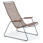 Lounge chair Click Gray / light brown