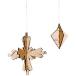Christmas decorations birch bark Snowflake
