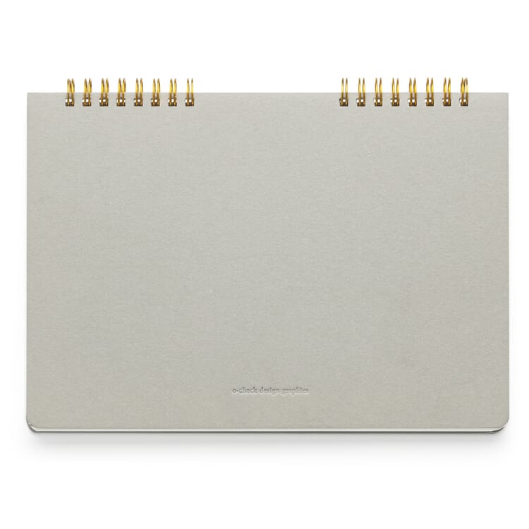 Notebook spiral binding landscape, Dot grid