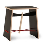 Hocker Strammer Max Schwarz / Rot