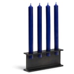 Candlestick Tete 4 Black, galvanized