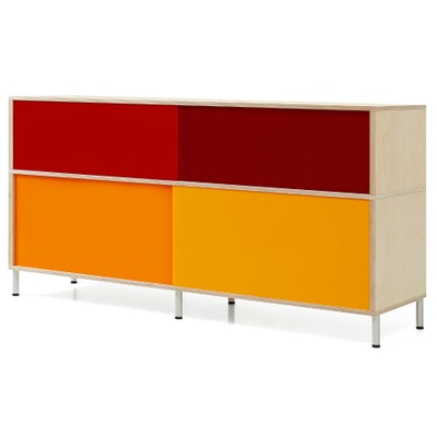 Sideboard Irion, hoch, Schieber: bunt oder weiß