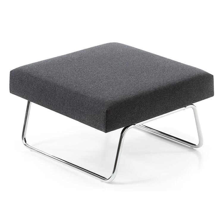 Stool for Lounge Chair Hirche, Chrome plated