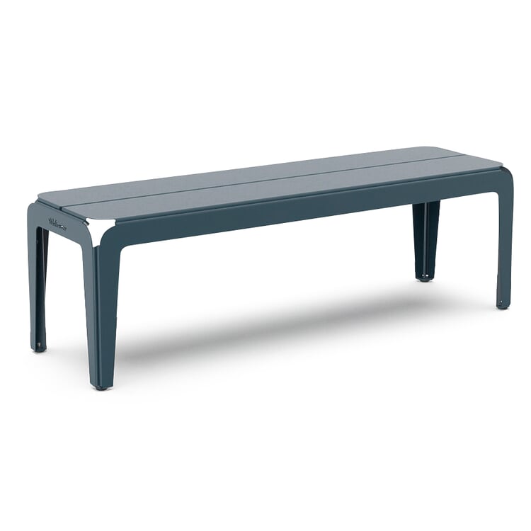 Bank Bended Bench 140, RAL 5008 Graublau