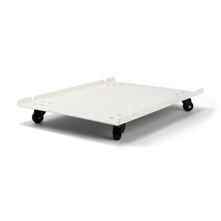 Roll plate for container Atlas, RAL 9010 Pure white