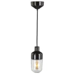 OHM 2 pendant light Black/clear glass