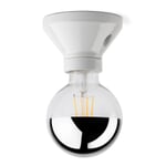 Wall and ceiling light D100 White